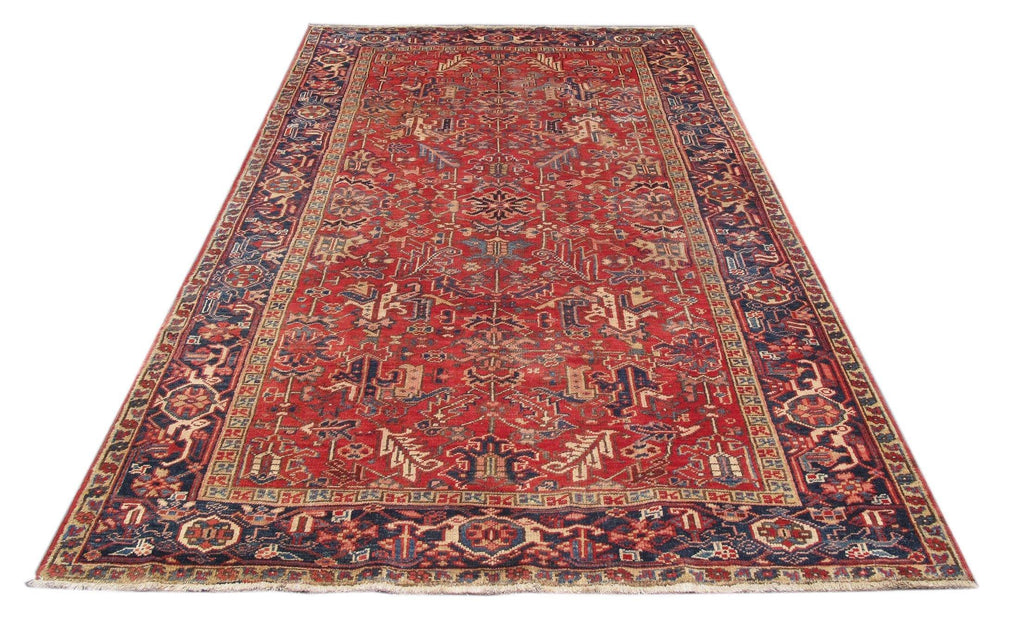Luxurious 7x11 Authentic Hand-knotted Persian Heriz Rug - Iran - bestrugplace