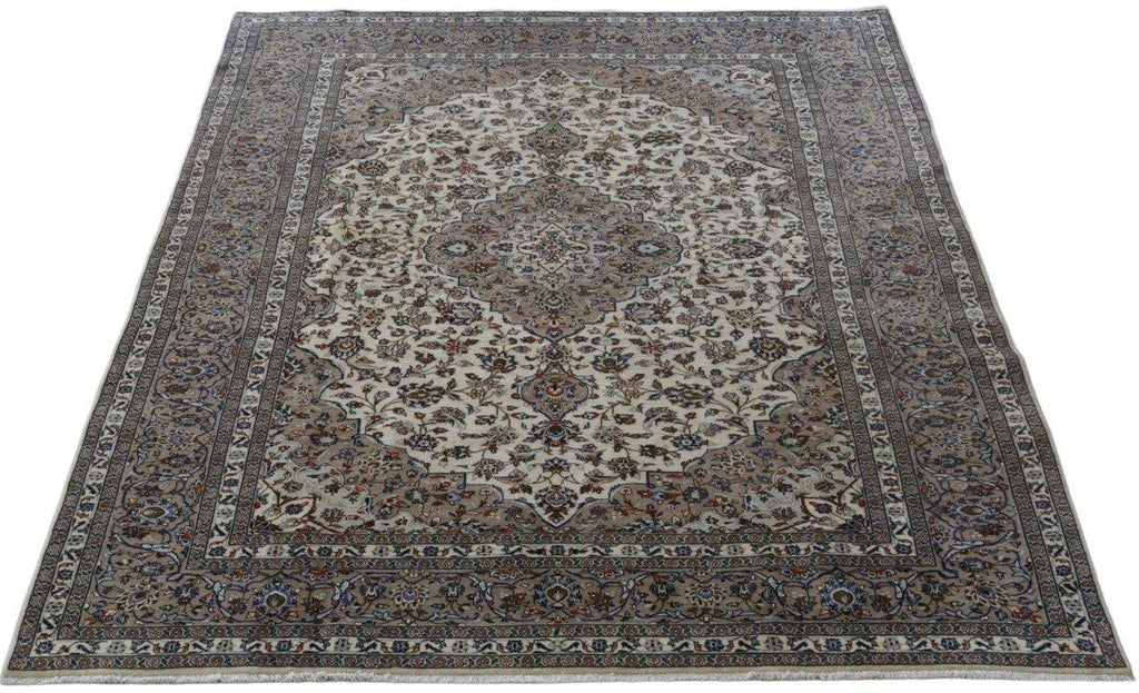 8x12 Authentic Hand-knotted Persian Signed Kashan Rug - Iran - bestrugplace