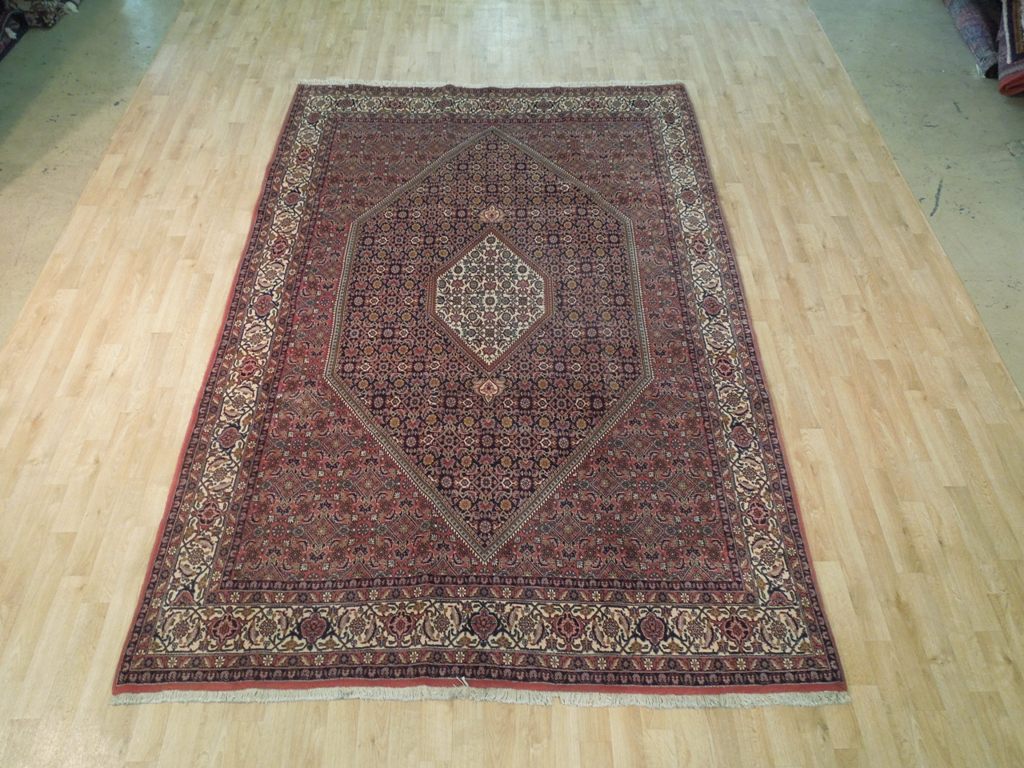 6.9 x 9.10 Fine Dense Weave Persian Bijar Rug 72349