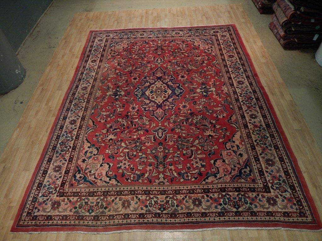 9x13 Authentic Hand Knotted Semi-Antique Persian Mahal Sultanabad Rug - Iran - bestrugplace