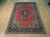 Load image into Gallery viewer, 7 x 10.5 CORAL Red Fine Wool Persian Sarouk Rug 72348