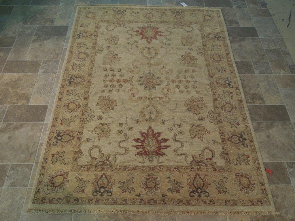 5x6 Vegetable Dyed Chobi Rug - India - bestrugplace