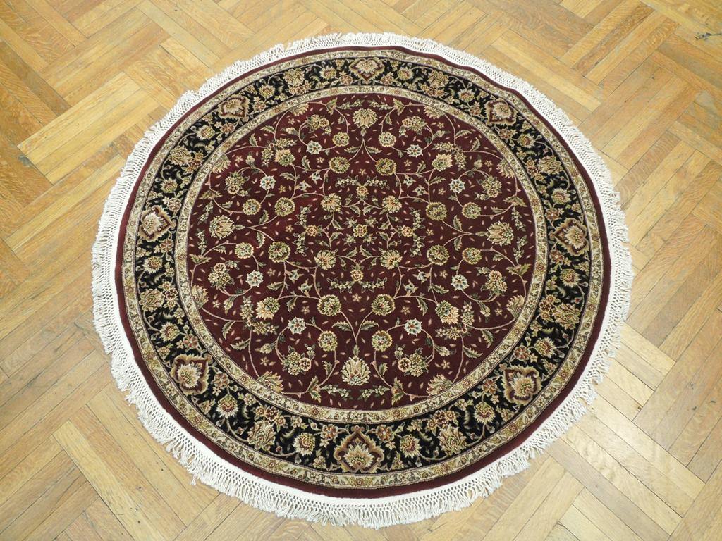 5x5 Fine Quality Wool&Silk Round Rug - China - bestrugplace