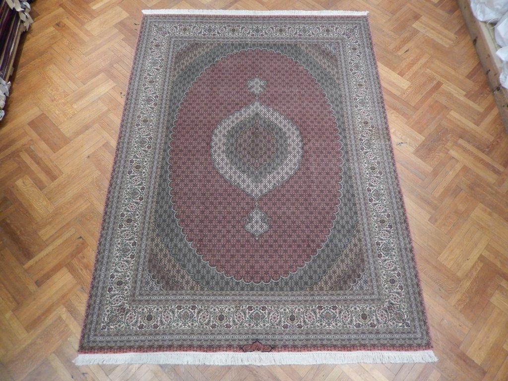 8x11 Authentic Handmade Signed Persian Tabriz Mahi Rug - Iran - bestrugplace