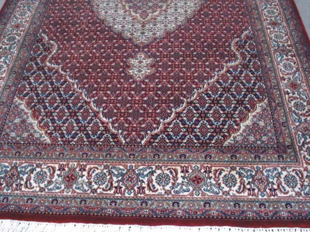 Fascinating 7x10 Authentic Handmade Indo Mahi Rug-INDIA - bestrugplace