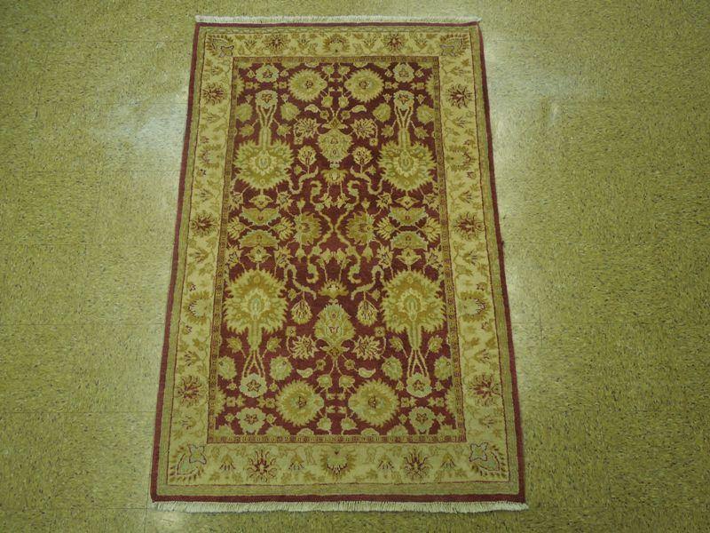 Fascinating 4x6 Authentic Handmade Vegetable Dyed Rug - India - bestrugplace