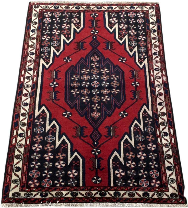 4x5 Authentic Hand-knotted Persian Hamadan Rug - Iran - bestrugplace