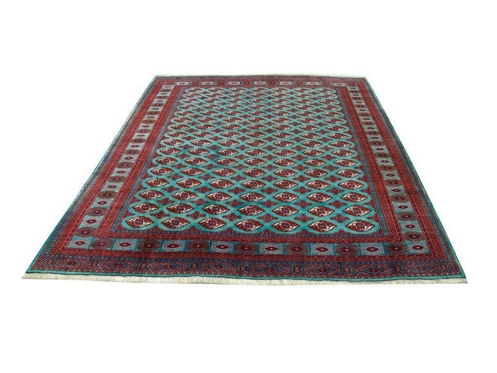 9.8x12.3Authentic Hand Knotted Persian Turkoman Rug - Iran - bestrugplace