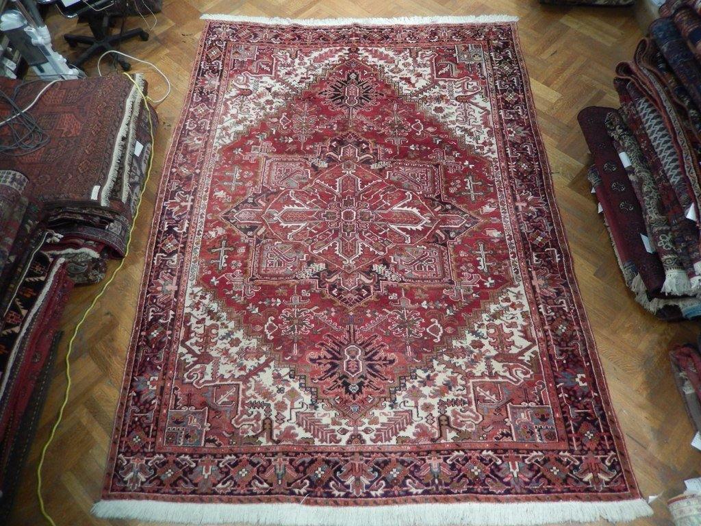 8x12 Authentic Hand Knotted Persian Heriz Rug - Iran - bestrugplace