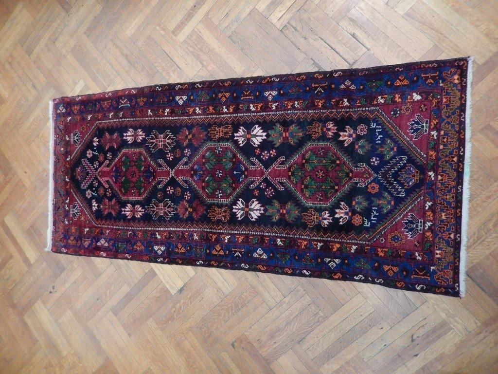 4' x 9' Green-Semi-Antique-Persian-Hamadan-Runner.jpg