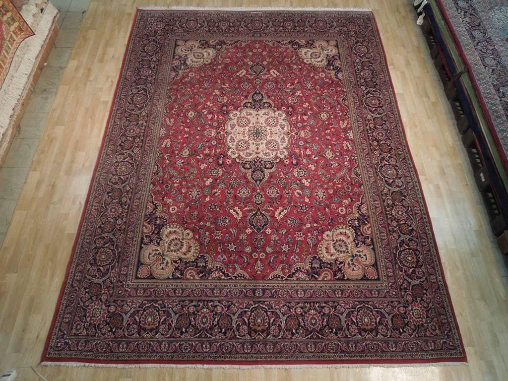 9x12 Authentic Handmade Signed Fine Kashan Persian Rug - Iran - bestrugplace