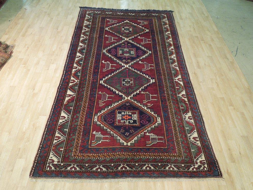 6x10 Semi-Antique Russian Kazak Runner - Caucasian Region - bestrugplace