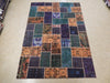 Load image into Gallery viewer, 7 x 9.9 Multi Color Antique Persian Patchwork Rug 22257