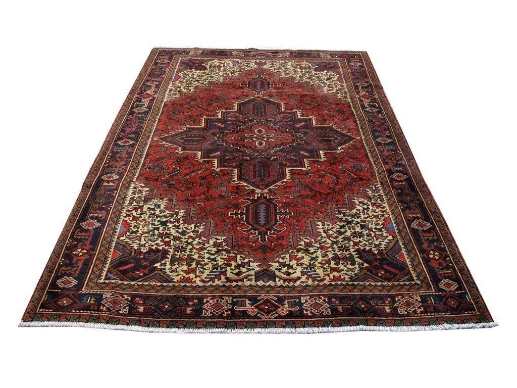 8x11 Authentic Hand Knotted Persian Heriz Rug - Iran - bestrugplace