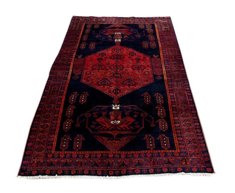 5x9 Authentic Hand Knotted Persian Hamadan Rug - Iran - bestrugplace
