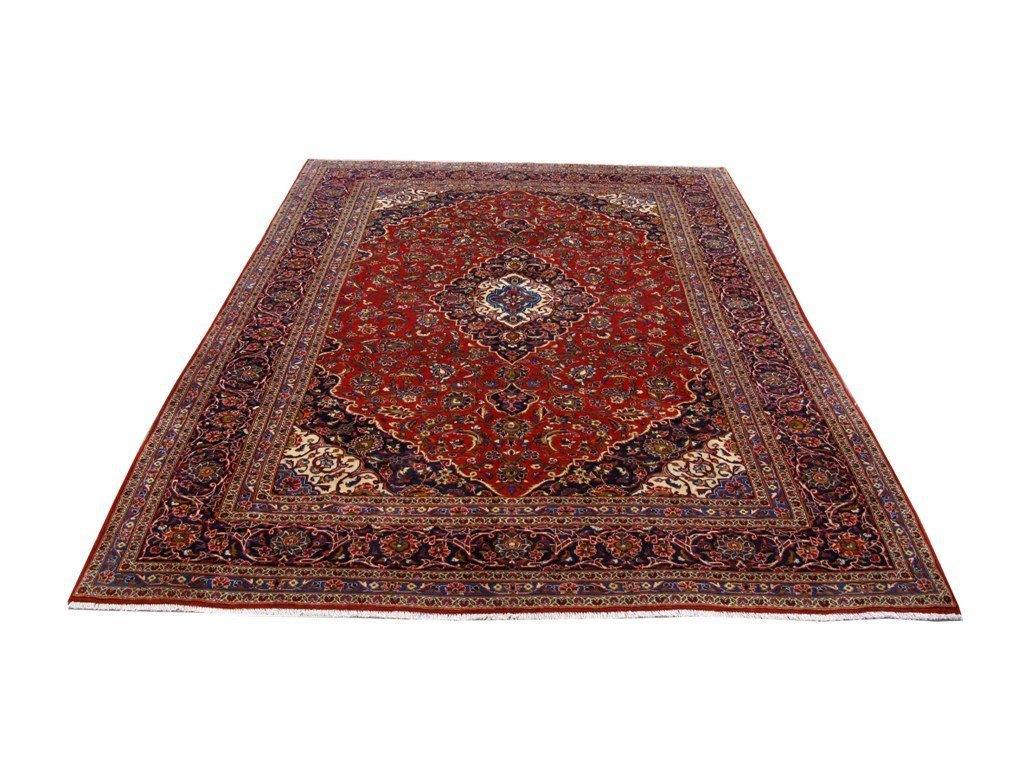 8x12 Authentic Hand Knotted Persian Kashan Rug - Iran - bestrugplace