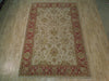 Load image into Gallery viewer, 6 &#39; x 9 &#39; Beige &amp; Red Flowers Agra Rug - bestrugplace