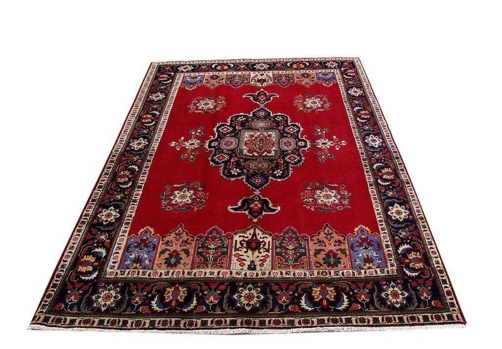 7x10 Authentic Hand Knotted Persian Tabriz Rug - Iran - bestrugplace