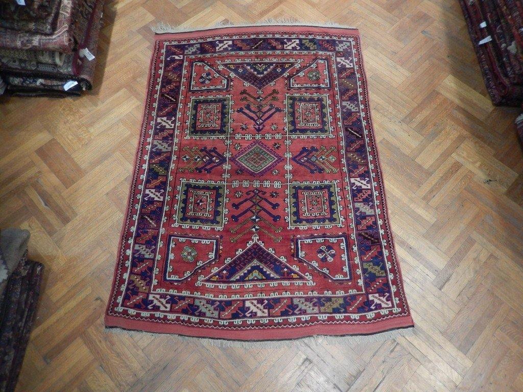 6x9 Antique Russian Kazak Rug - Russia - bestrugplace