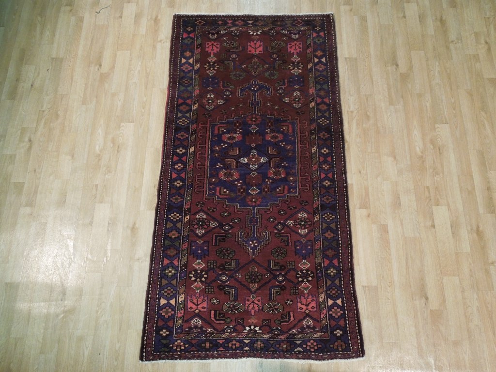 4' x 7' Red-Semi-Antique-Persian-Hamad-Rug.jpg