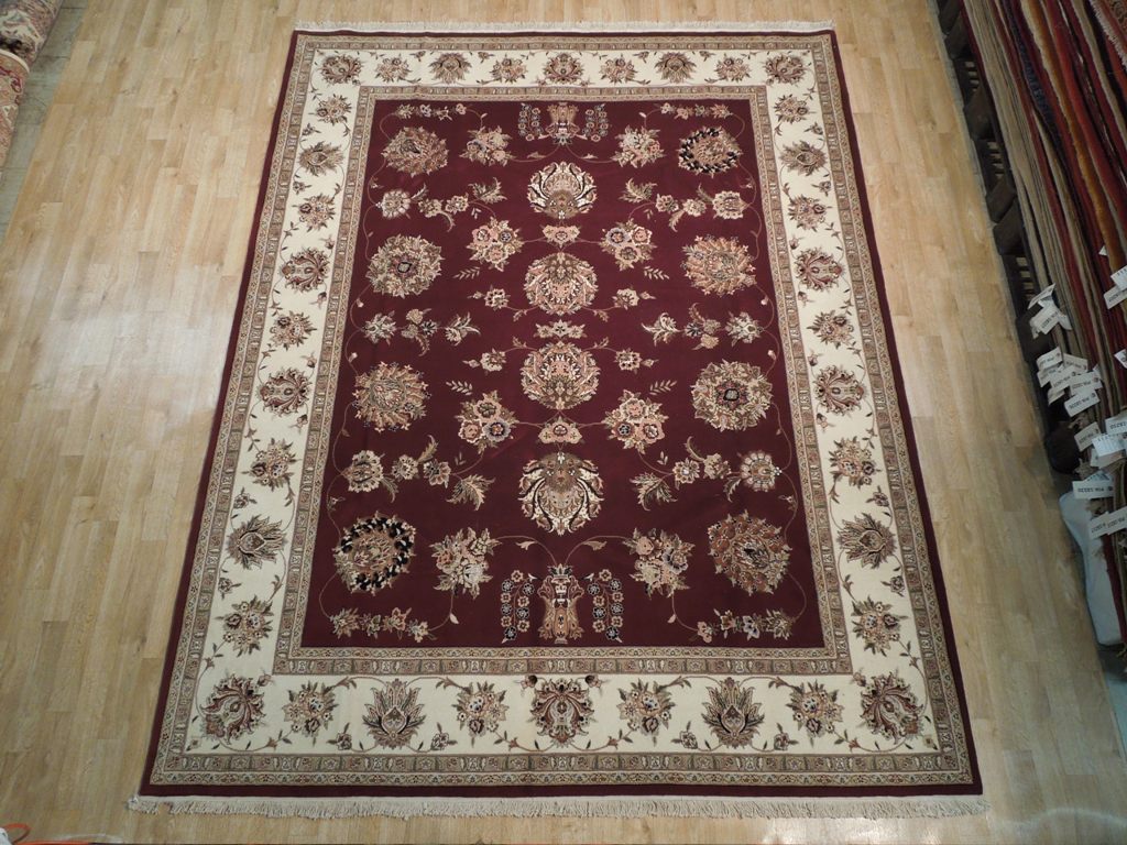 7.9 x 9.9 Fine Wool & Silk Quality Rug Dense Weave 200 KPSI #PIX-18603