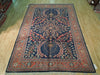 Load image into Gallery viewer, 7.2 x 10.6 Navy Blue Persian Lilihan Sarouk Rug 72385