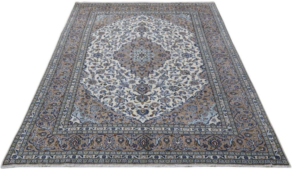 10x13 Authentic Hand-knotted Persian Signed Kashan Rug - Iran - bestrugplace