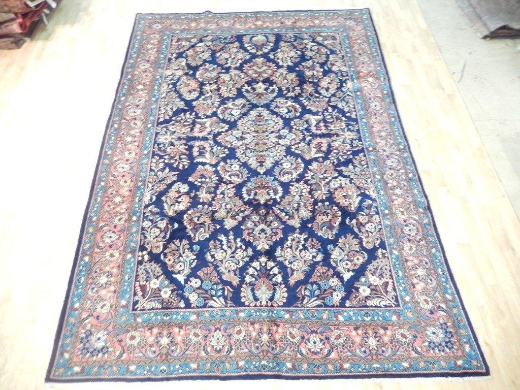 7x10 Authentic Hand Knotted Semi-Antique Persian Sarouk Rug - Iran - bestrugplace