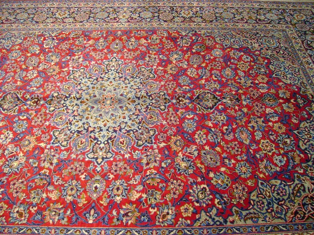 9' x 13' Pre Owned  Persian Najafabad Esfahan Rug 7059