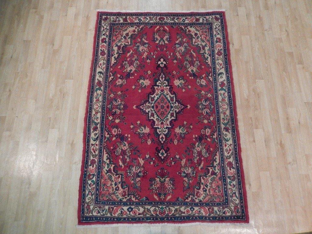 5x8 Authentic Handmade Persian Sarouk Rug - Iran - bestrugplace