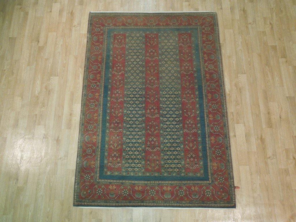 5x6 Fine Vegetable Dyed Chobi Rug - India - bestrugplace