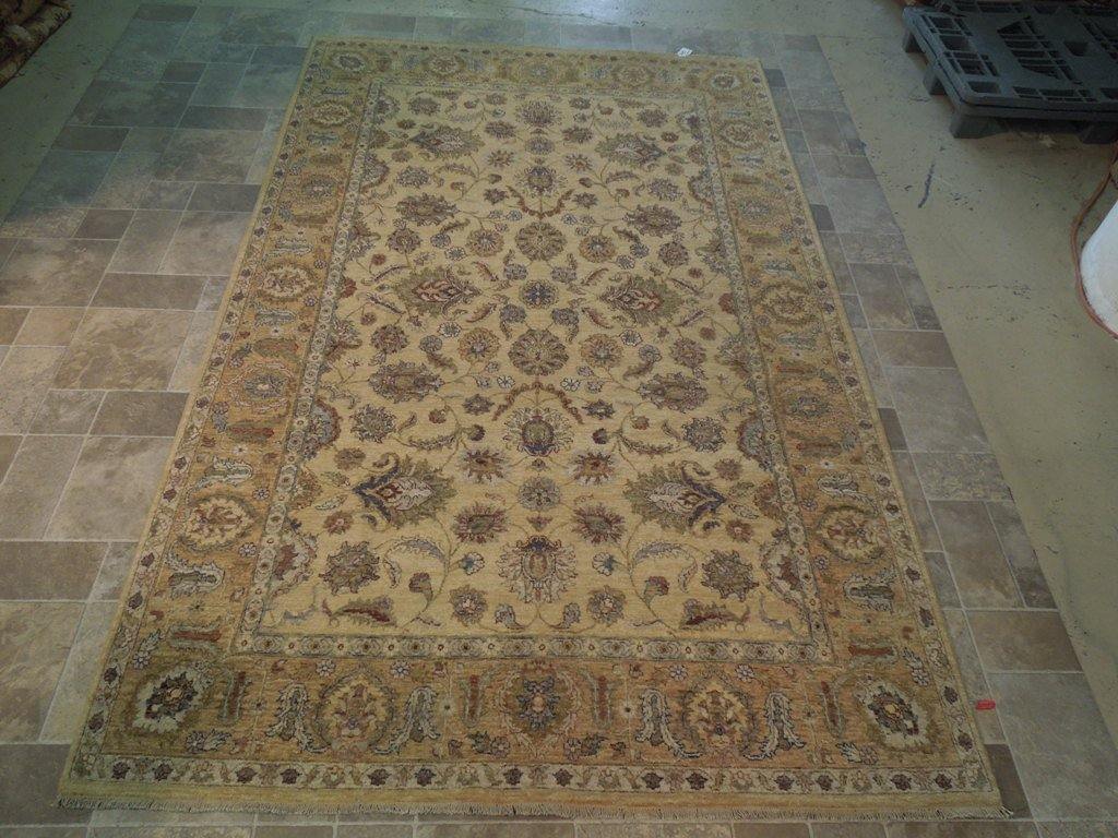 6x10 Vegetable Dyed Chobi Rug - India - bestrugplace