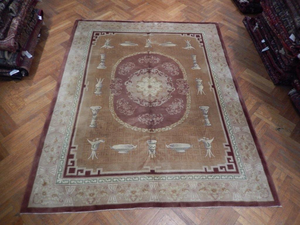 8x10 Antique Peking Art Deco Rug - China - bestrugplace