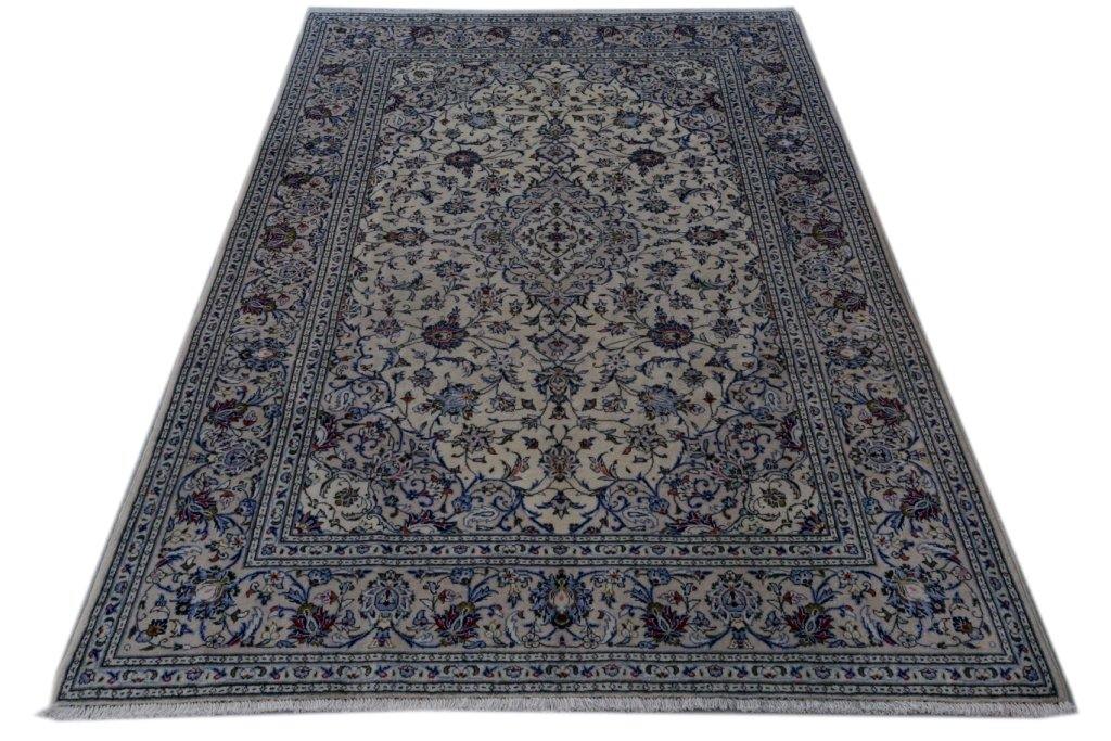 7x10 Authentic Hand-knotted Persian Signed Kashan Rug - Iran - bestrugplace