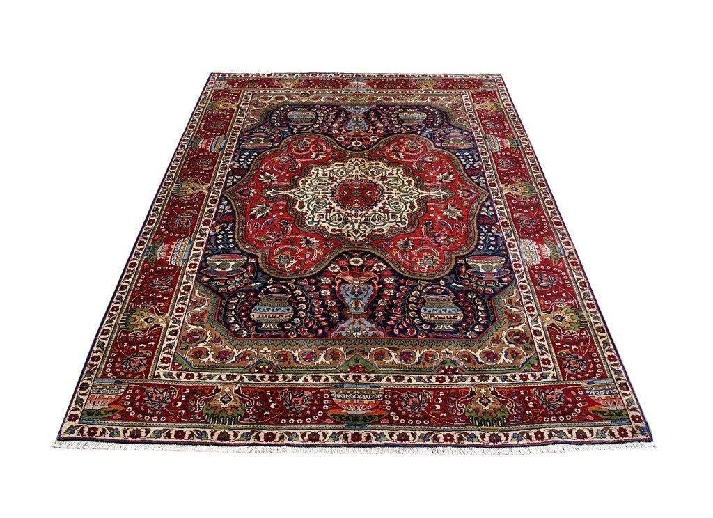 7x10 Authentic Hand Knotted Persian Tabriz Rug - Iran - bestrugplace