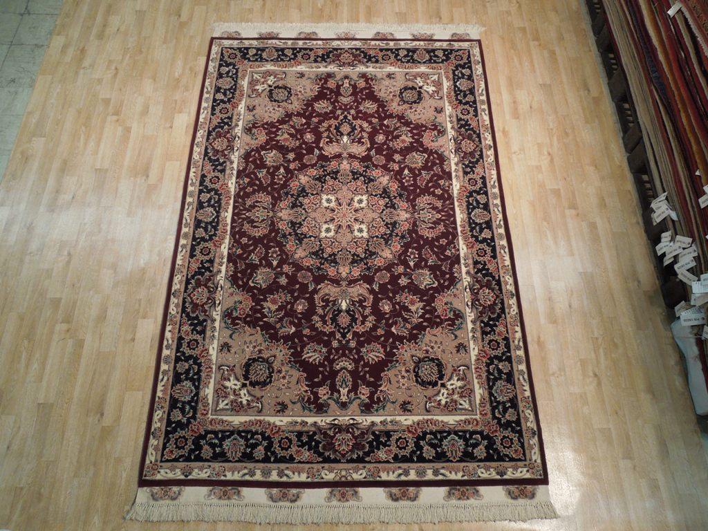 Dazzling 6x10 Authentic Handmade Wool & Silk Fine Quality Rug - China - bestrugplace