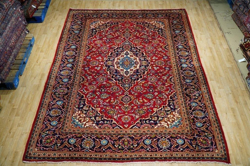 8x11 Authentic Hand Knotted Fine Quality Persian Kashan Rug - Iran - bestrugplace