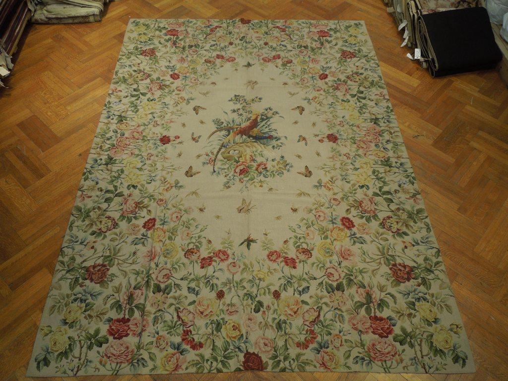 9x12 Double Knot Needlepoint Flat Weave Rug - China - bestrugplace