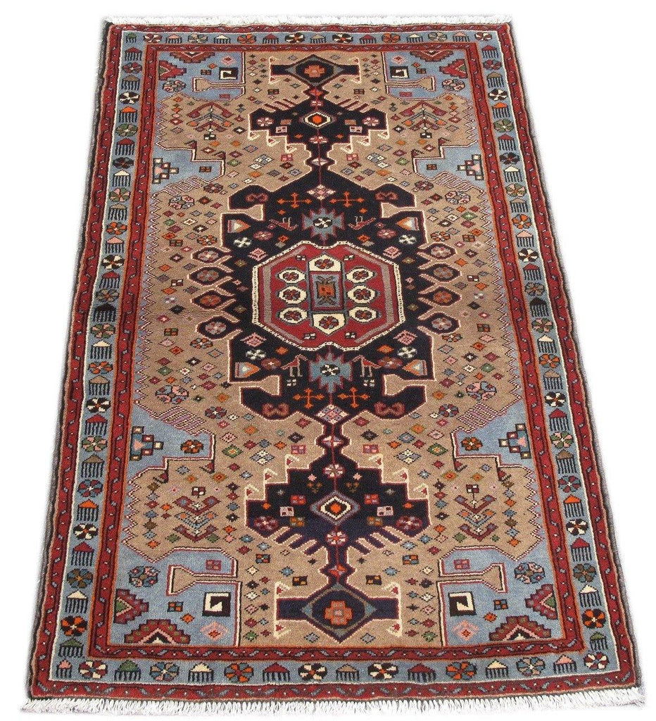 Luxurious 3x5 Authentic Hand-knotted Persian Hamadan Rug - Iran - bestrugplace