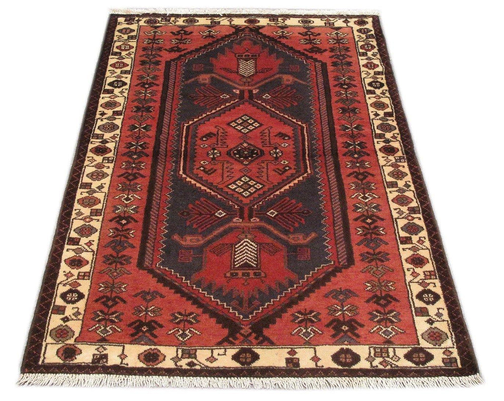 Luxurious 3x5 Authentic Hand-knotted Persian Hamadan Rug - Iran - bestrugplace