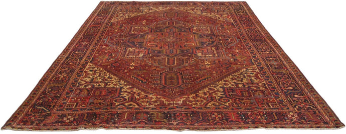 Luxurious 10x14 Authentic Hand-knotted Persian Heriz Rug - Iran - bestrugplace