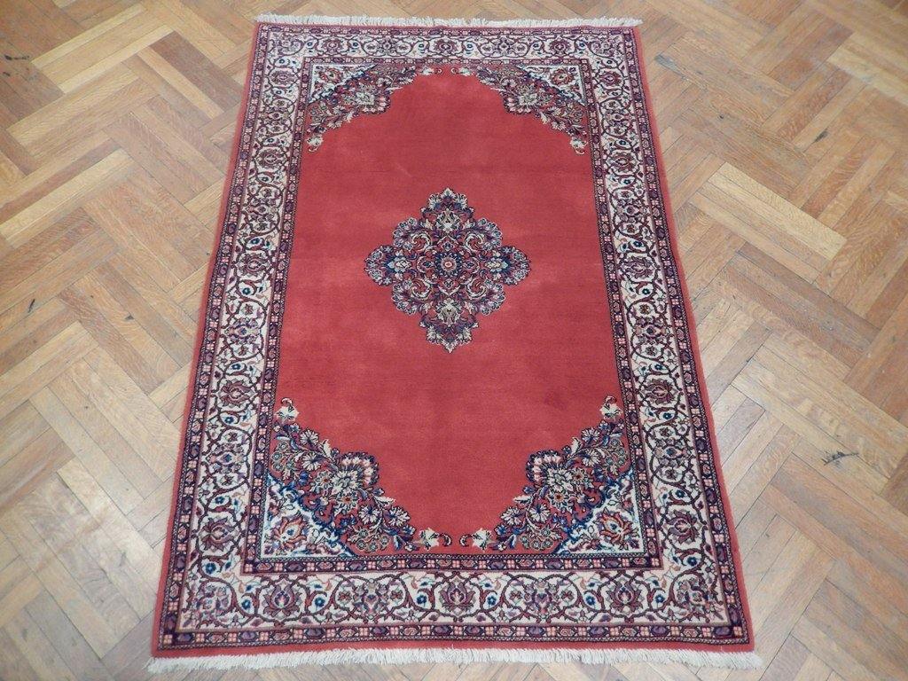 5x7 Authentic Handmade Quality Persian Sarouk Wool Rug - Iran - bestrugplace