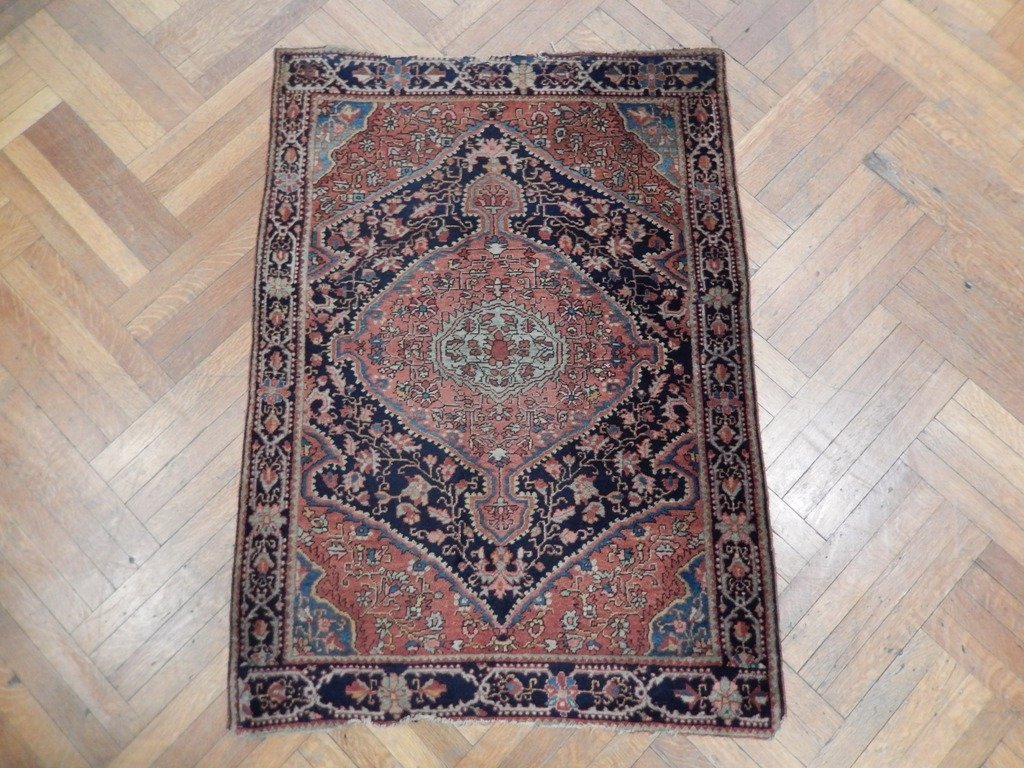 3 x 4.7 Antique Persian Ferahan Rug 1910's #PIX-21686