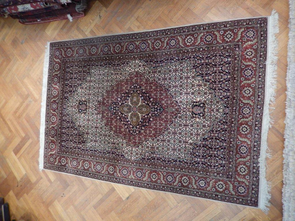 7x10 Authentic Hand Knotted Semi-Antique Persian Tabriz Rug - Iran - bestrugplace