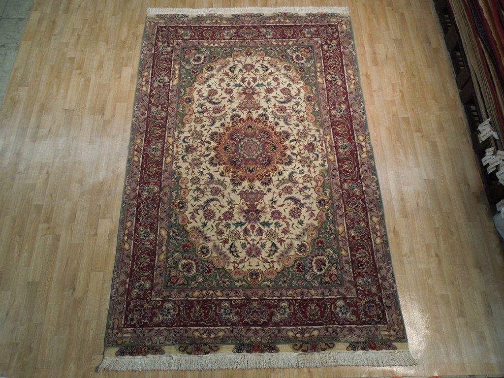 Dazzling 6x10 Authentic Handmade Wool & Silk Fine Quality Rug - China - bestrugplace