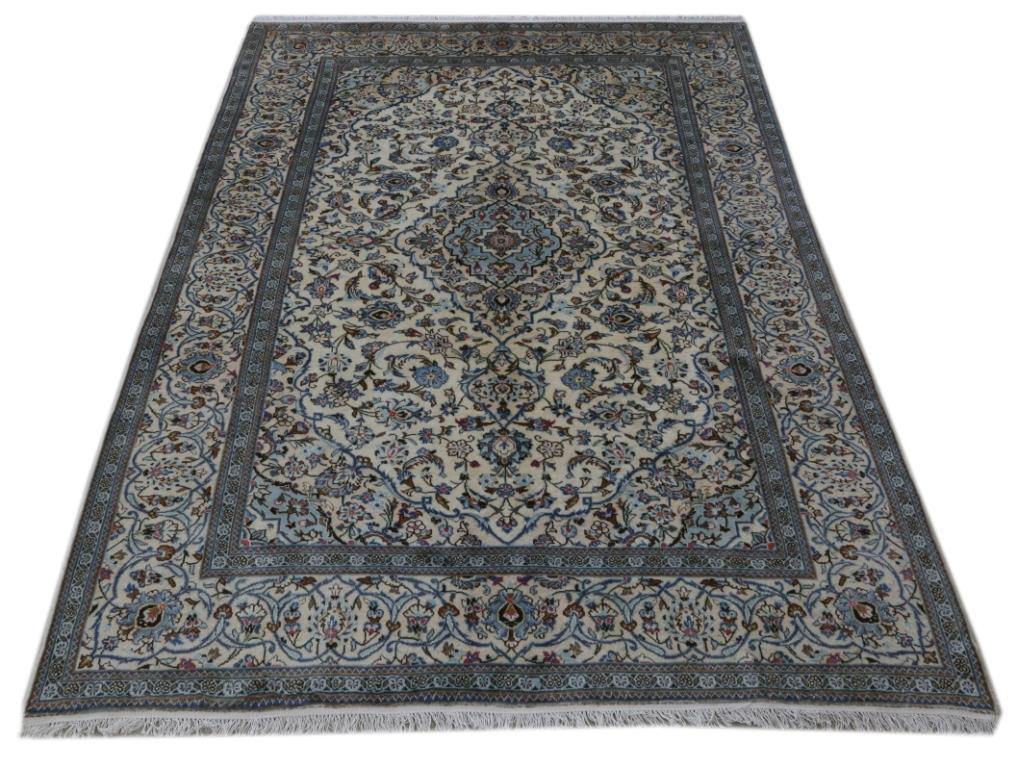 7x10 Authentic Hand-knotted Persian Kashan Rug - Iran - bestrugplace