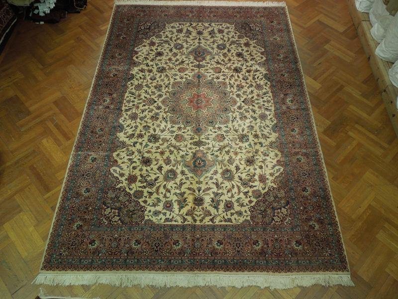 10x14 Authentic High Quality Wool Silk Persian Tabriz Rug 400 KPSI-Iran 17346 - bestrugplace
