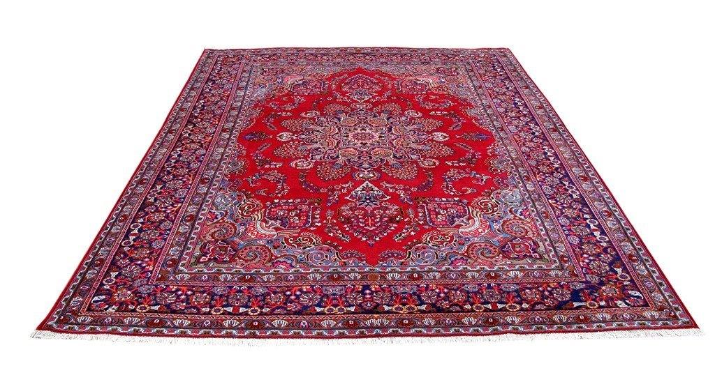 9.7x12.4 Authentic Hand Knotted Persian Wool & Silk Nain Rug - Iran - bestrugplace