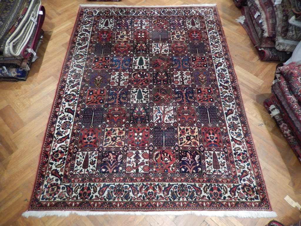 8.4 x 11.7 Multi-Color Persian Garden Bakhtiari Rug 23257