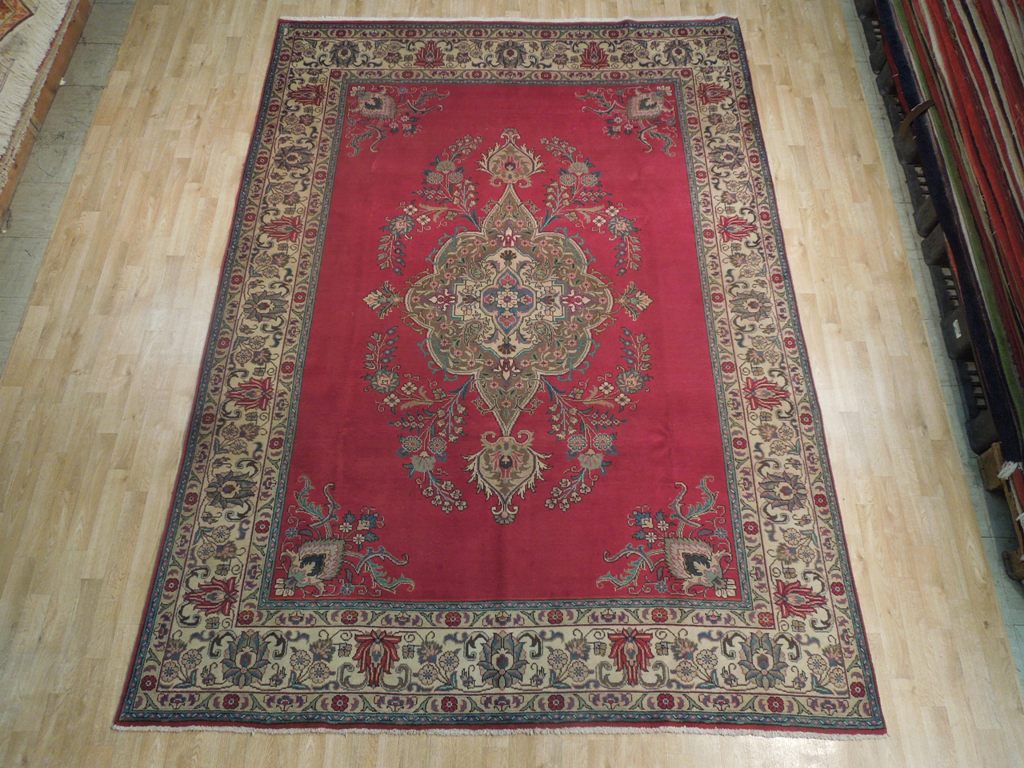 8' x 11' EASTATE RUG Semi Antique Persian Kerman DZ Tabriz  18164